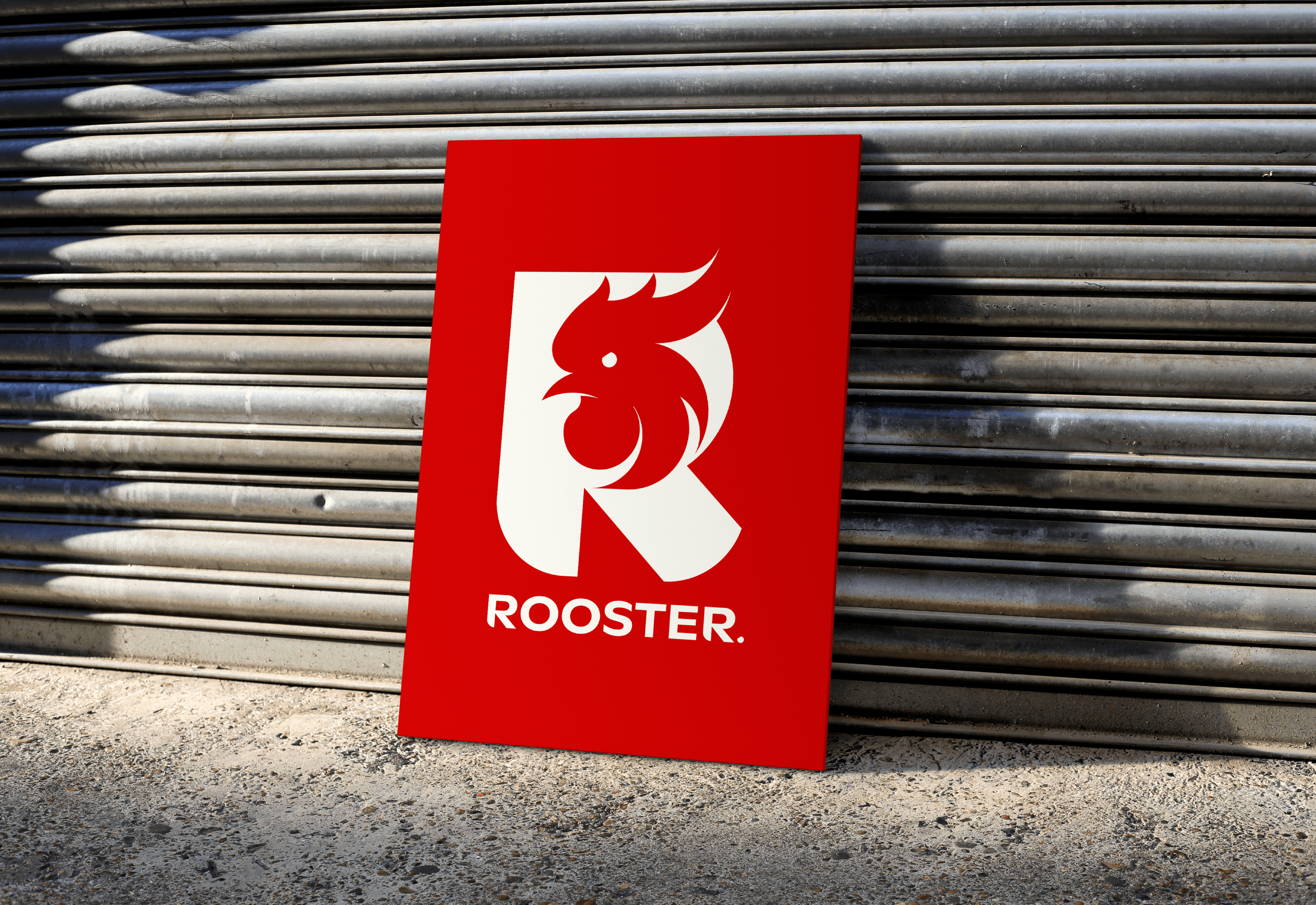 ROOSTER — постер на улице