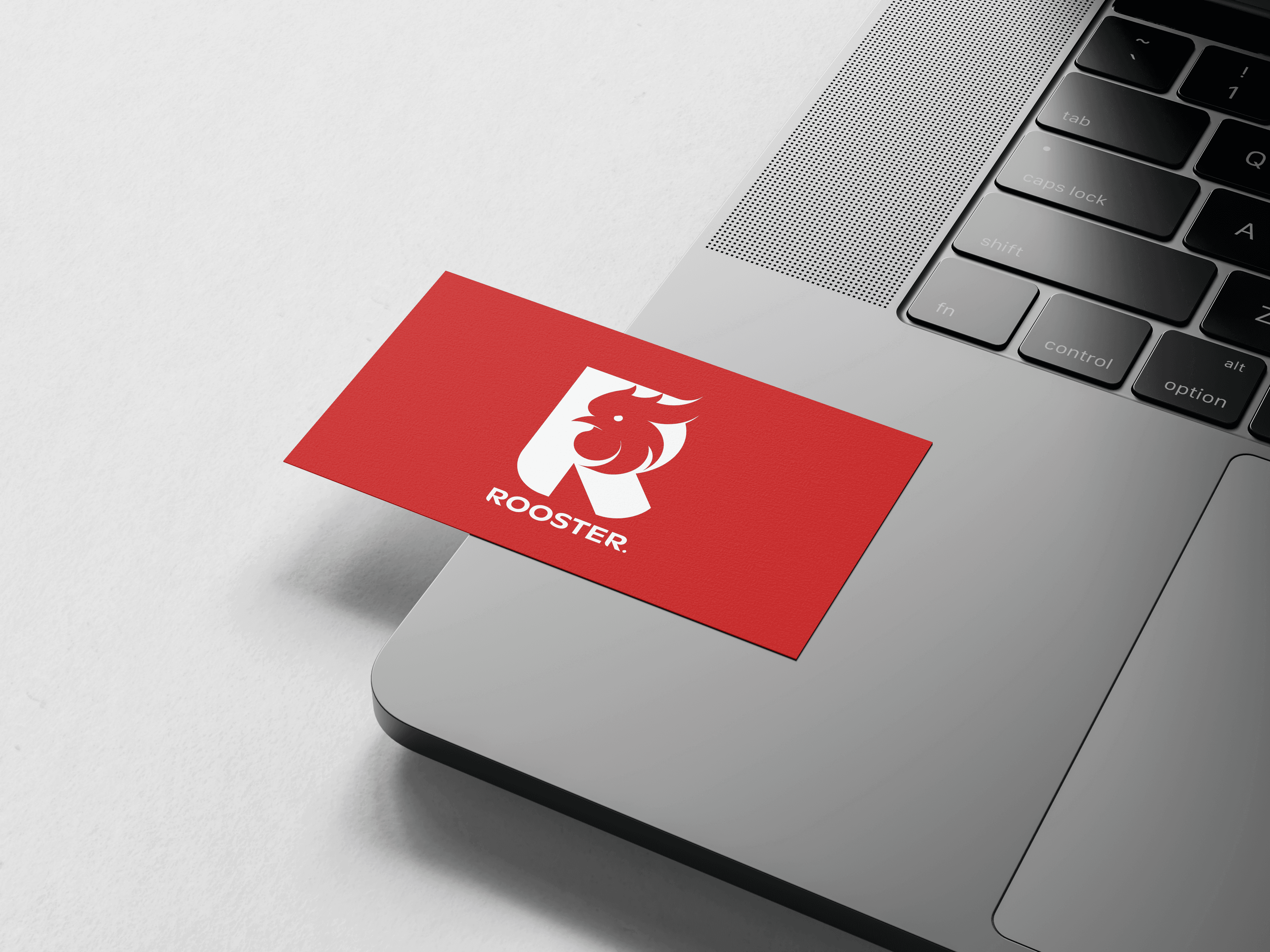ROOSTER — визитка на ноутбуке