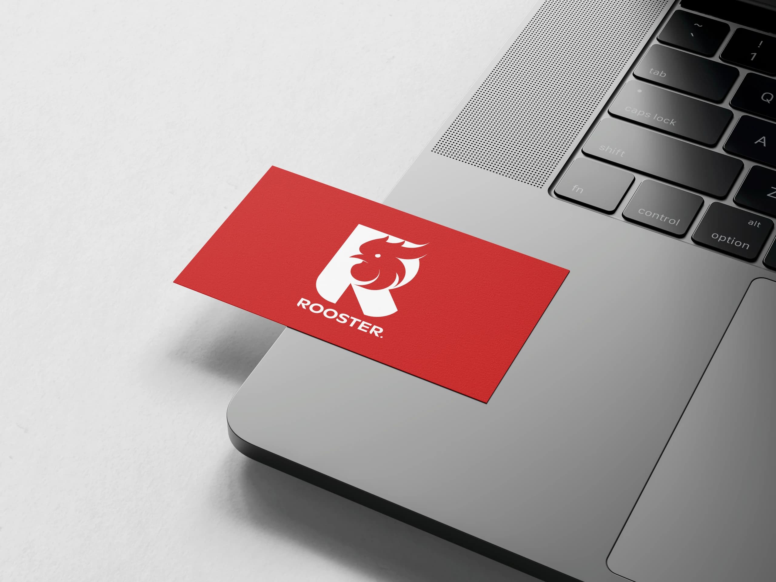ROOSTER — визитка на ноутбуке