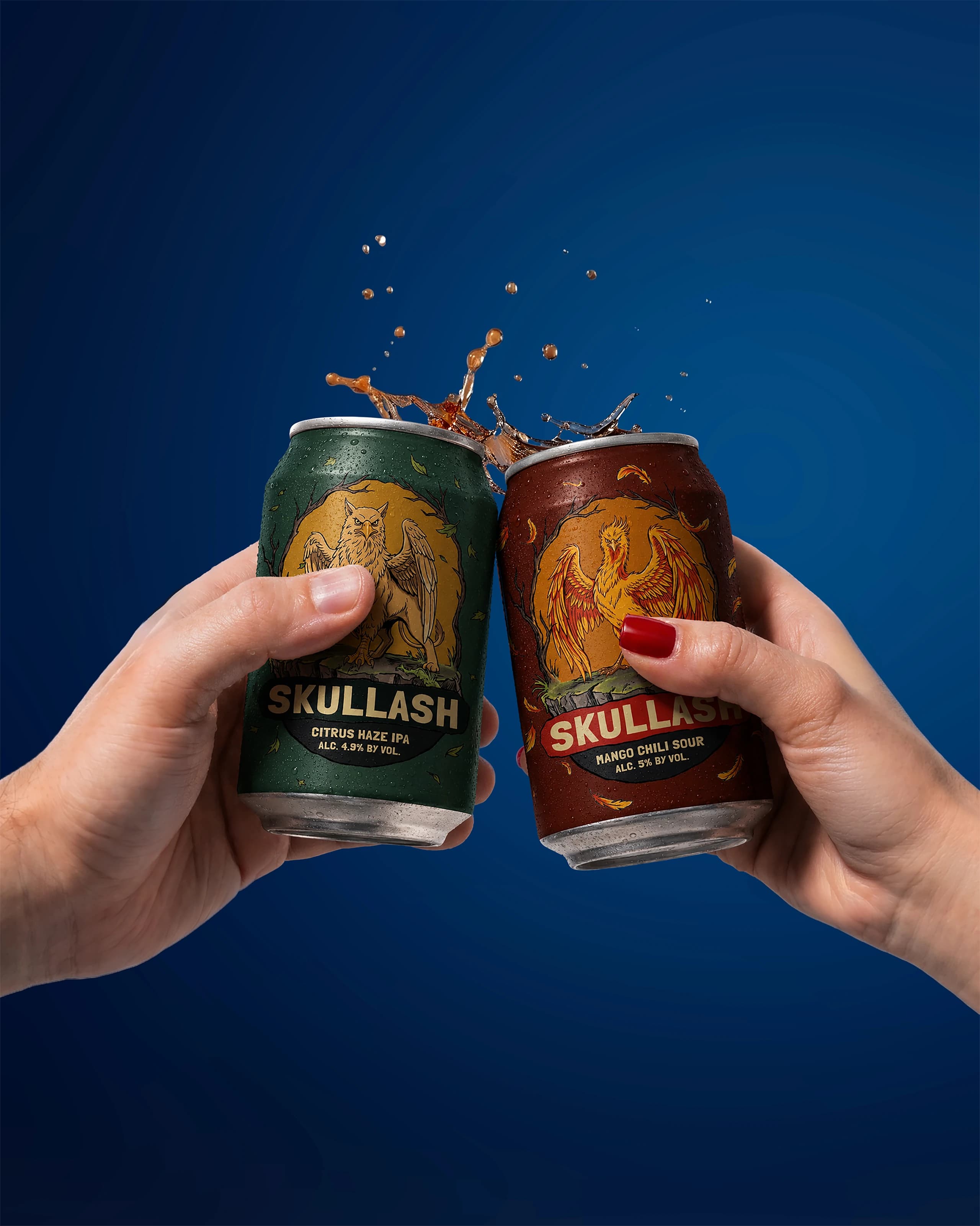 SKULLASH — Citrus Haze IPA и Mango Chili Sour, тост со всплеском
